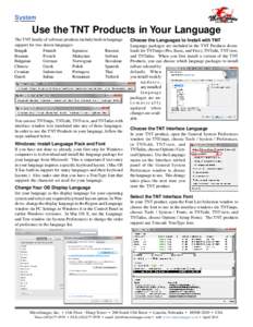 Typesetting / GIS software / TNTmips / Computing / TrueType / MicroImages /  Inc. / Mac OS X / TNTlite / Fonts on Macintosh / Digital typography / Software / Computer architecture