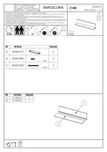 Klacht - Montageaanwijzing SAV - Notice de montage Complaint - Assembly instruction Reklamation - Montageanleitung  BARCELONA