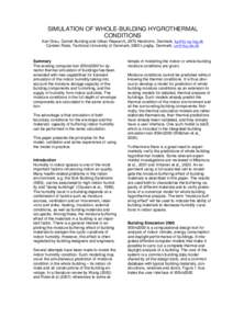 Building biology / Thermodynamics / Building engineering / Atmospheric thermodynamics / Psychrometrics / Ventilation / Indoor air quality / HVAC / Humidity / Architecture / Construction / Heating /  ventilating /  and air conditioning