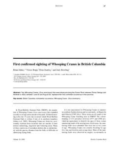 Brief notes  Literature cited Boal, C.W., F.C. Sibley, T.S. Estabrook and J. Lazell[removed]Insular and migrant species, longevity records, and new species record on Guana Island, British Virgin Islands.