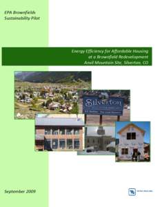 Geography of Colorado / Town and country planning in the United Kingdom / Low-energy building / Sustainable architecture / Silverton /  Colorado / Brownfield land / National Renewable Energy Laboratory / Energy conservation / Passive solar building design / Architecture / Environment / Sustainable building