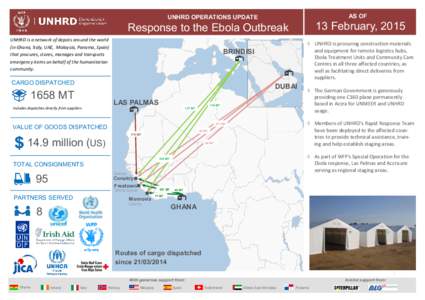AS OF  UNHRD OPERATIONS UPDATE 13 February, 2015