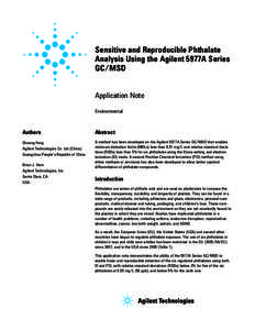 Mass spectrometry / Endocrine disruptors / Bis(2-ethylhexyl) phthalate / Diisononyl phthalate / Diisodecyl phthalate / Dibutyl phthalate / Gas chromatography–mass spectrometry / Asthma / PH / Chemistry / Plasticizers / Phthalates