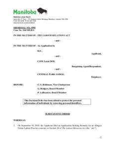 Grievance / Human resource management / Business / Law / Employment Relations Act / Business law / Duty of fair representation / United States law