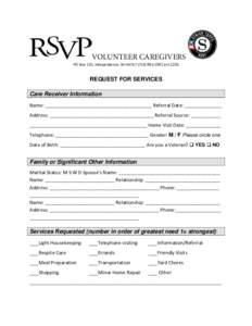Caregiving / Resource Reservation Protocol / RSVP / Caregiver / Respite care