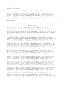 Handgun Control Inc. AN ANALYSIS OF HANDGUN CONTROL, INC. The following document represents the research by a friend and client, Sashai A. McClure. At the time of this writing, Sam (as she prefers to be called) is an und