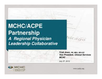 Metropolitan Chicago Healthcare Council / American College of Physician Executives