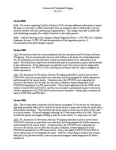 Summary of Substanital Changes for July[removed]posting