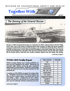 D I V I S I O N O F O C C U PAT I O N A L S A F E T Y A N D H E A LT H  Together With Fall[removed]A PUBLICATION OF THE TENNESSEE DEPARTMENT OF LABOR & WORKFORCE DEVELOPMENT
