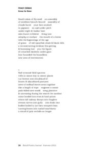 tracy zeman Grass for Bone Small cakes of lily-seed an assembly of swallows branch-bound assembly of clouds burst your face washed