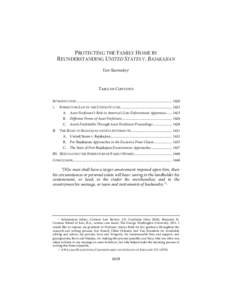 SLAVINSKY[removed]Do Not Delete[removed]:29 PM PROTECTING THE FAMILY HOME BY REUNDERSTANDING UNITED STATES V. BAJAKAJIAN