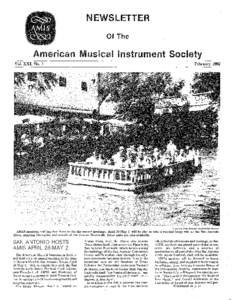 NEWSLETTER Of The American Musical Instrument Society Vol. XXI, No.1