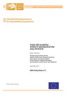 EU-India mobility cooperation: a strategic asset and a field of opportunities