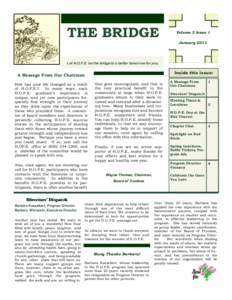 Microsoft  THE BRIDGE Volume 3 Issue 1 January 2011