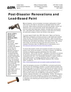 Microsoft Word - Post-Disaster Fact Sheet[removed]