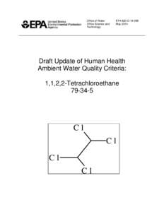 Draft Update of Human Health Ambient Water Quality Criteria: 1,1,2,2-Tetrachloroethane