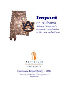 Impact on Alabama Auburn University’s economic contribution to the state and citizens