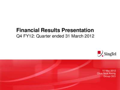 SingTel Management Committee Powerpoint Template