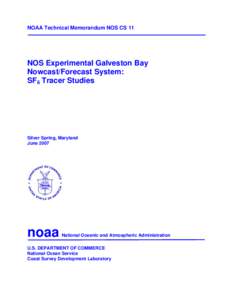 NOAA Technical Memorandum NOS CS 10