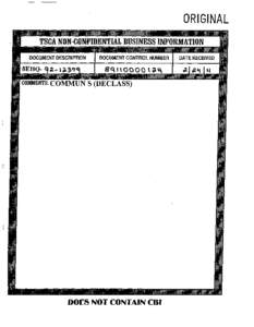 8EHQ-11-12379B  TSCA 8(e) Notice