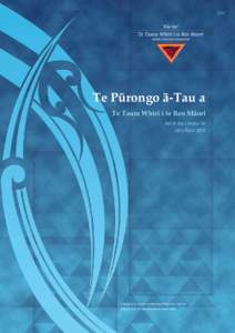 E34  Te Pürongo ä-Tau a Te Taura Whiri i te Reo Mäori mö te tau i mutu i te 30 o Pipiri 2011