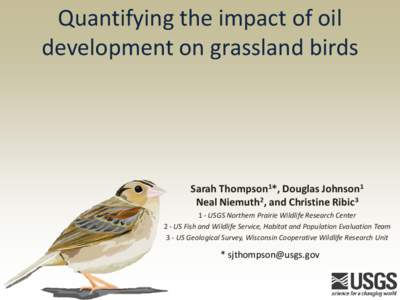 Oil development and Grassland birds