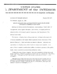 National Park Service / Stewart Udall / National Petroleum Council / UK quango reforms / Environment of the United States / Conservation in the United States / United States