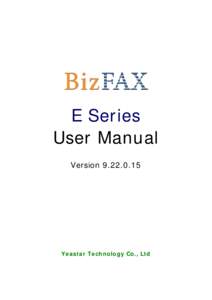 BizFAX Server User Manual