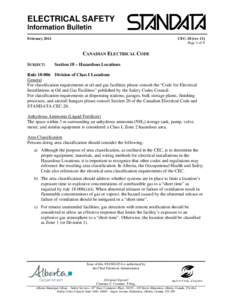 ELECTRICAL SAFETY Information Bulletin February 2014 CEC-18 [rev-11] Page 1 of 9