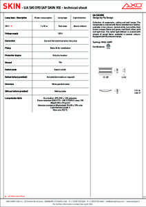 SKIN - UA SKI 090 (AP SKIN[removed]technical sheet M Voltage supply Connection Fixing