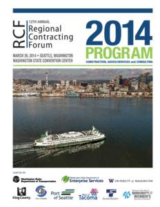 HOSTED BY:  12th Annual Regional Contracting Forum - 1 Greetings from the Governor March 26, 2014