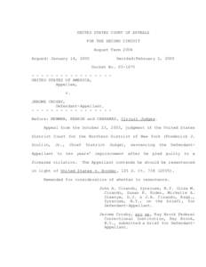 UNITED STATES COURT OF APPEALS FOR THE SECOND CIRCUIT August Term 2004 Argued: January 14, 2005  Decided:February 2, 2005