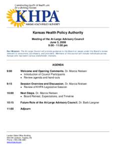 Microsoft Word - KHPA At-Large Agenda - June[removed]doc