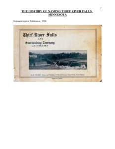 Microsoft Word - THE HISTORY OF NAMING THIEF RIVER FALLS.doc