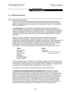 ©Abbotsford Hospital & Cancer Centre Inc. Unauthorized Reproduction Prohibited Output Specification – November 2004 Section 2 – Clinical Services