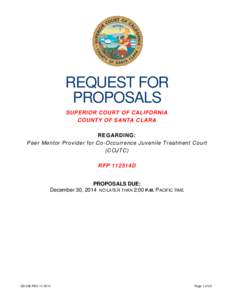 Alternative education / Procurement / Auctioneering / Outsourcing / Request for proposal / Proposal / Mentorship / MENTOR / Drug court / Business / Education / Sales