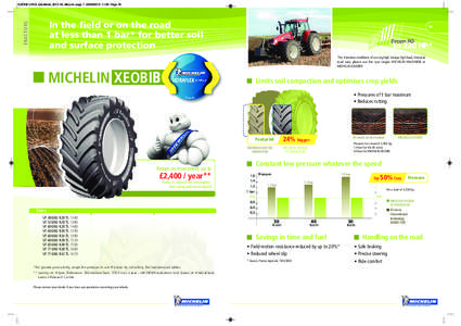 SZONE LPAG_DataBook_2013 A4_Mise en page[removed]:20 Page 43  T R AC TO R S In the field or on the road at less than 1 bar* for better soil