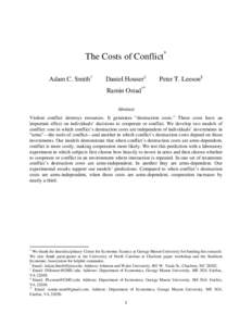 Microsoft Word - The Costs of Conflict - JEBO Final