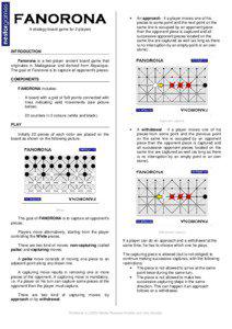 Alquerque / Pasang / Draughts / Games / Abstract strategy games / Fanorona