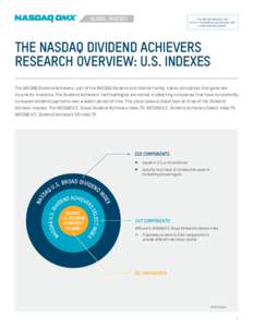 GLOBAL INDEXES  FOR MORE INFORMATION, VISIT HTTPS://WWW.INDEXES.NASDAQOMX.COM/ HOME/DIVIDENDACHIEVER.