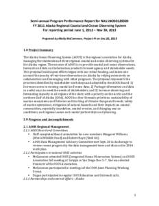 Environmental data / Physical geography / Oceanography / Integrated Ocean Observing System / Earth / United States / National Oceanic and Atmospheric Administration / Alaska / Aos / National Oceanographic Data Center / ShoreZone / Arctic