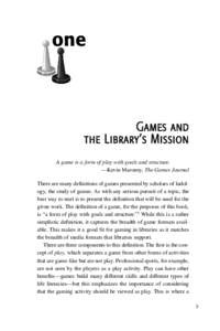 Everyone Plays at the Library - Sample Chapter