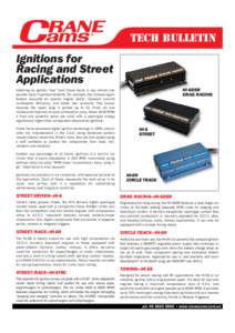 TECH BULLETIN  Ignitions for Racing and Street Applications HI-6DSR
