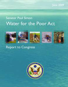 JuneSenator Paul Simon Water for the Poor Act