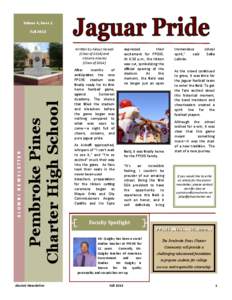 Volume 4, Issue 1 Fall 2013 Pembroke Pines Charter High School