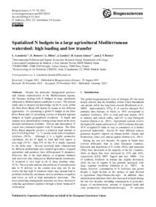 Biogeosciences, 9, 57–70, 2012 www.biogeosciences.netdoi:bg © Author(sCC Attribution 3.0 License.  Biogeosciences