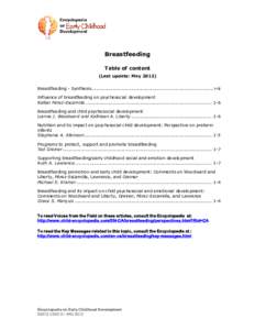 Encyclopedia - Breastfeeding - Complete folder