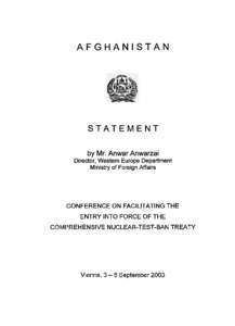 106th United States Congress / Comprehensive Nuclear-Test-Ban Treaty / International security / Nuclear proliferation / Weapon of mass destruction / Nuclear-free zone / Comprehensive Nuclear-Test-Ban Treaty Organization Preparatory Commission / Nuclear Non-Proliferation Treaty / Nuclear weapons / International relations / Nuclear warfare
