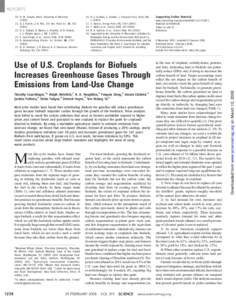 REPORTS 26. D. J. Graham, S. Glaister, J. Transport Econ. Policy 36, T. Sterner, Energy Policy 35, Y. Malhi et al., Science 319, R. E. Gullison et al., Science 316, 