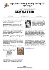 Microsoft Word - February 2015 Newsletter Page 1.docx